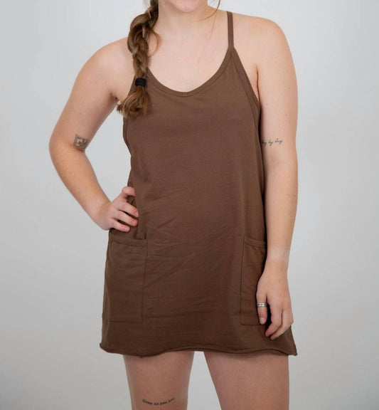 Bluivy - Knit Mini Dress With Built-in-shorts