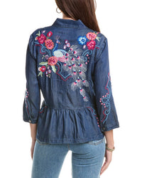 Johnny Was - Peplum Spread Collar Jacket