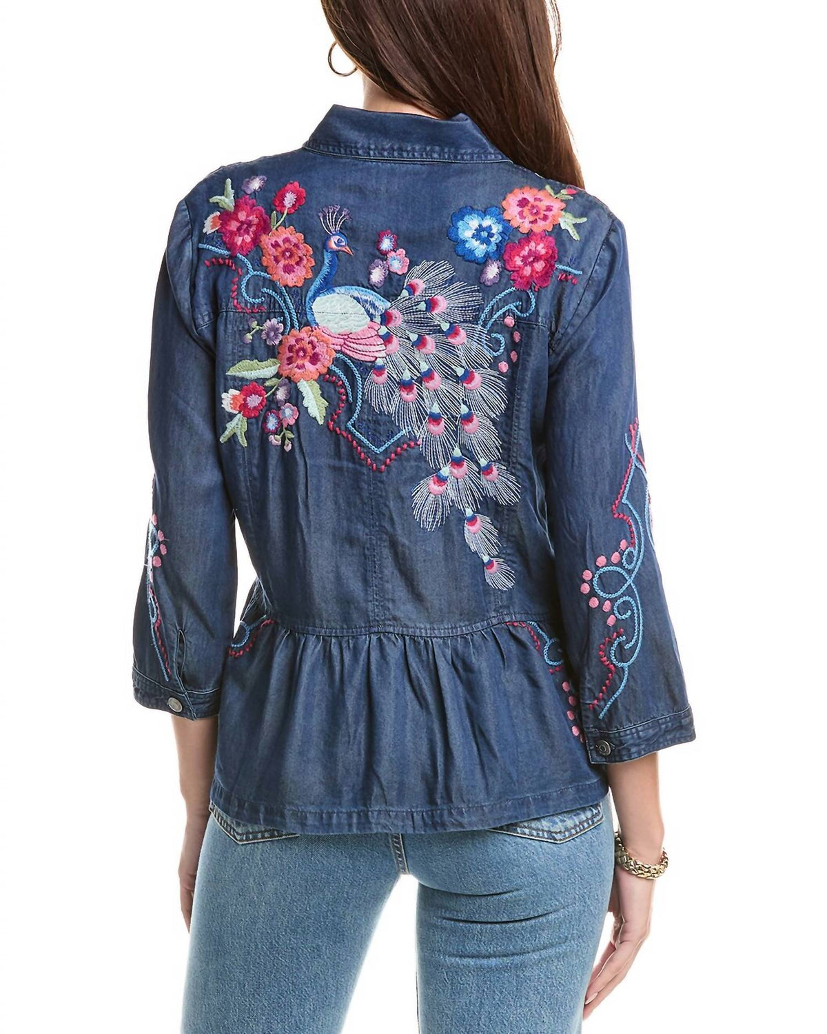Johnny Was - Peplum Spread Collar Jacket