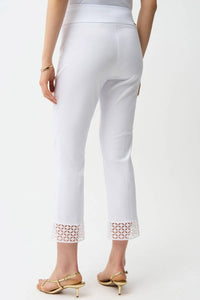 Joseph Ribkoff - Millennium Crop Pants with Guipure Detail