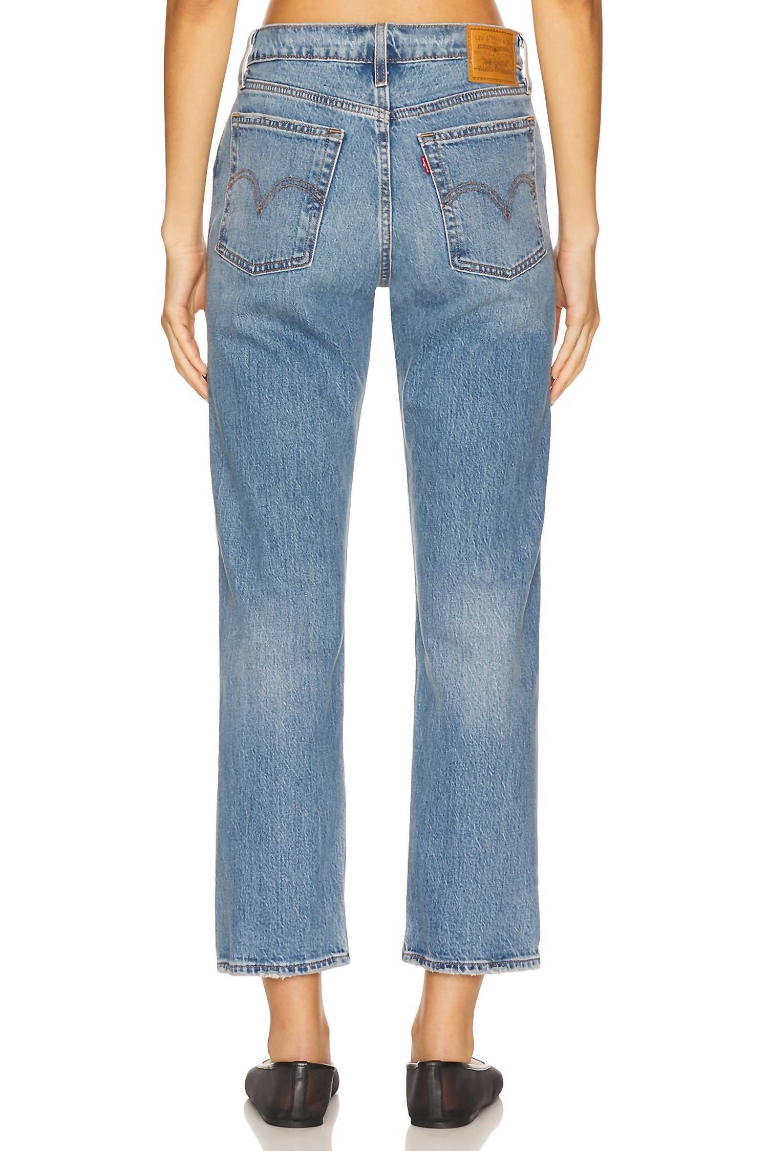 LEVI'S Wedgie Straight Jeans in invest access - women's jeans - alternate view