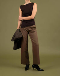The Workshop Studio - PLEATED WIDE LEG DRESS PANTS