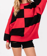 Sewn And Seen - Checkered Sweater