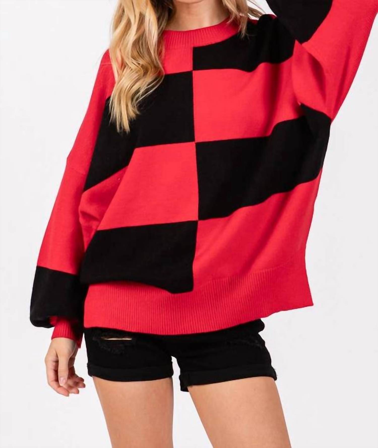 Sewn And Seen - Checkered Sweater