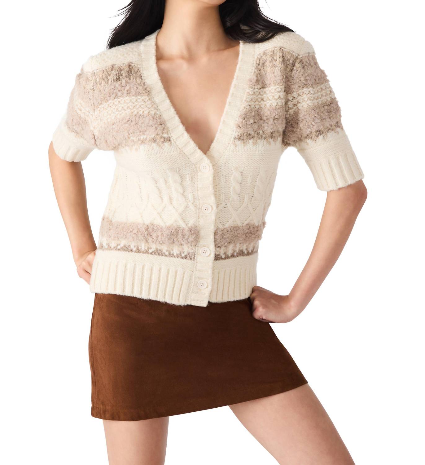 STEVE MADDEN Janae Cardigan in multi - women's cardigan