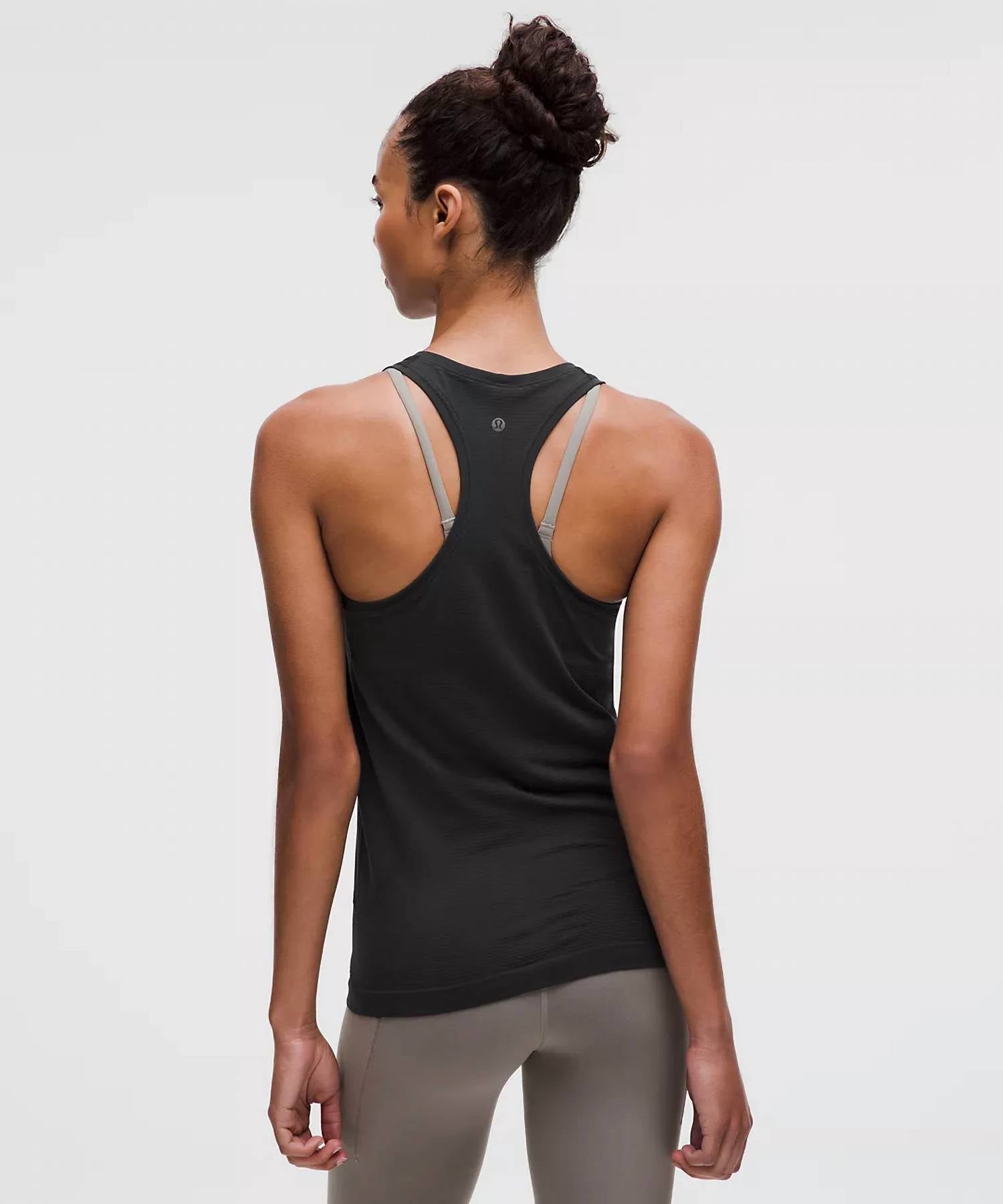 lululemon Swiftly Tech Racerback Tank 2.0 in black 1 - women's tank top - alternate view