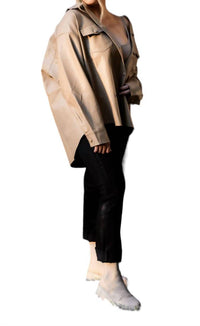 Curve Market - Maple Leather Shacket