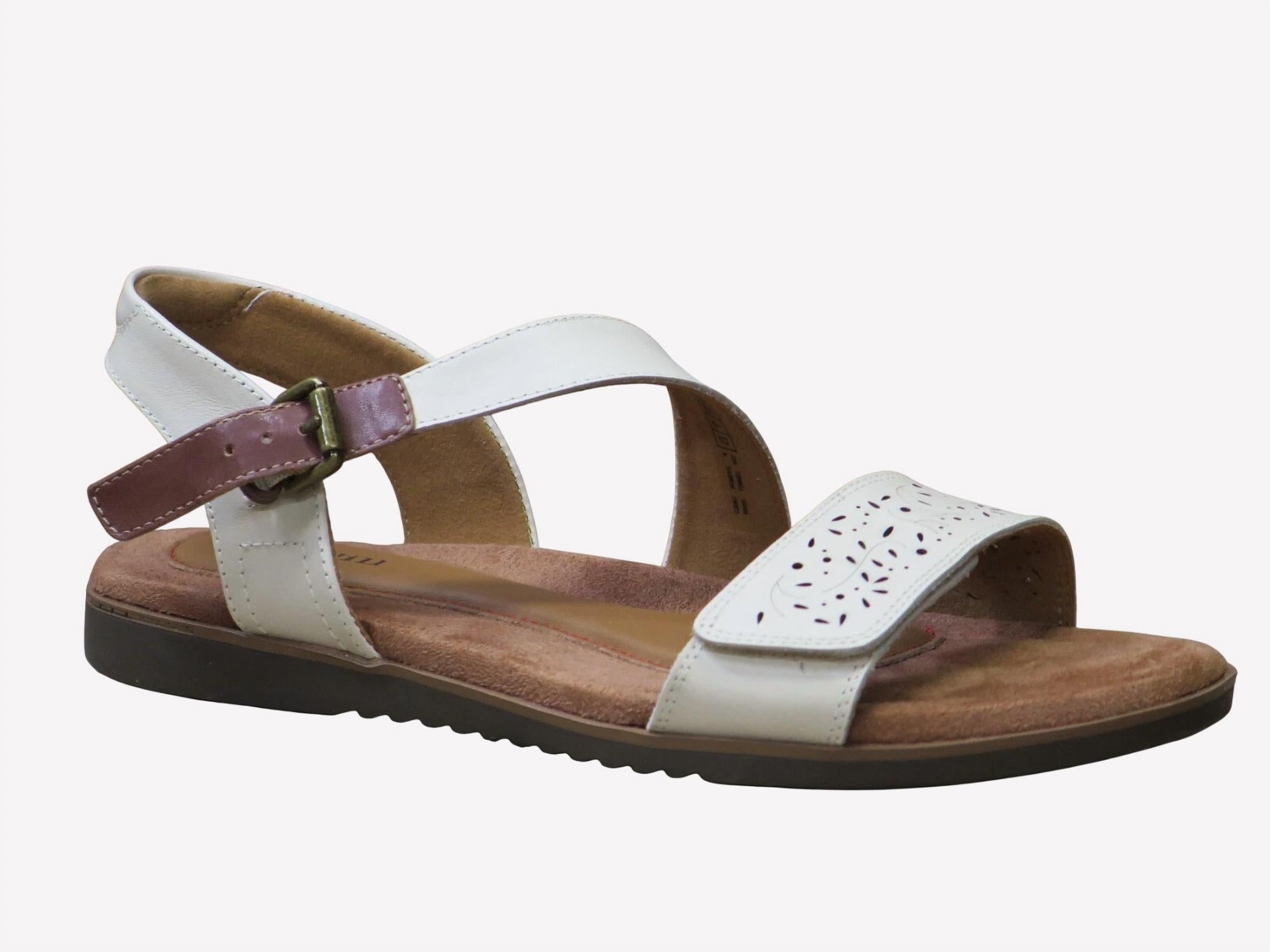 Cobb Hill Women's Zion 2 Piece Sandal in cream 1 - women's sandal