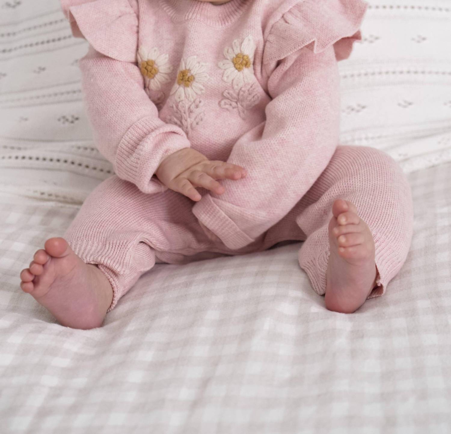 Luna & Luca - Kid's Daisy Knit Jumpsuit