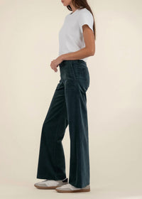 Kut From The Kloth - Meg Velveteen High Rise Wide Leg Pants