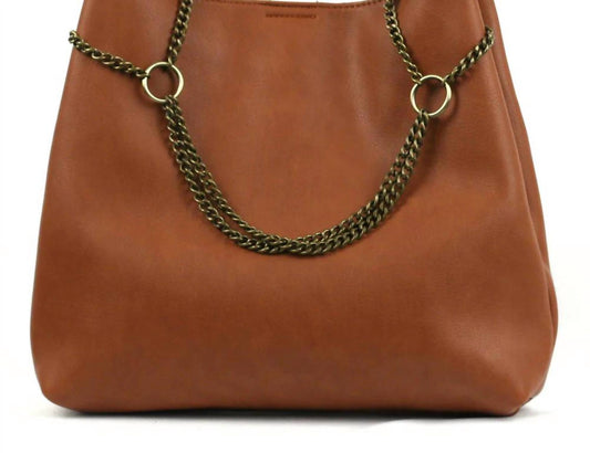Street Level - Women's Tote With Chain Detail Bag