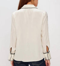 Rails Aloise Blouse in ivory - women's blouse - detail view