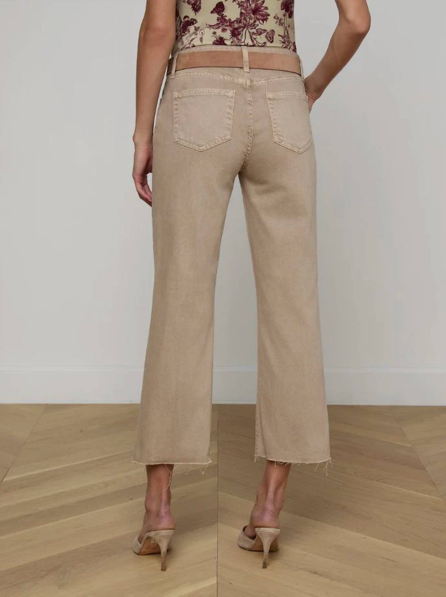 L'Agence - Wanda High Rise Crop Wide Leg Jean