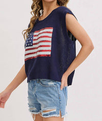 Sweet Lovely By Jen - Home Team Knit Tank Top