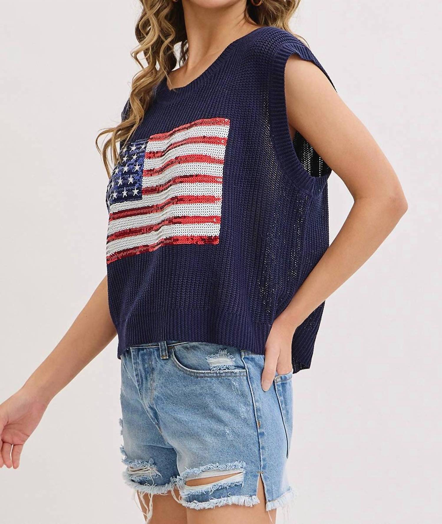 Sweet Lovely By Jen - Home Team Knit Tank Top
