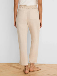 Nic + Zoe - Eliot Wide Leg Rumba Linen Belted Crop Pants