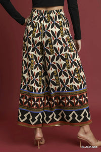 Umgee - Mix Printed Skirt Pants