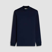 Bugatchi Uomo - Long Sleeve Mock Neck Cotton T-shirt