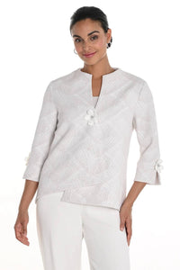 Frank Lyman - Textured Abstract Swing Jacket