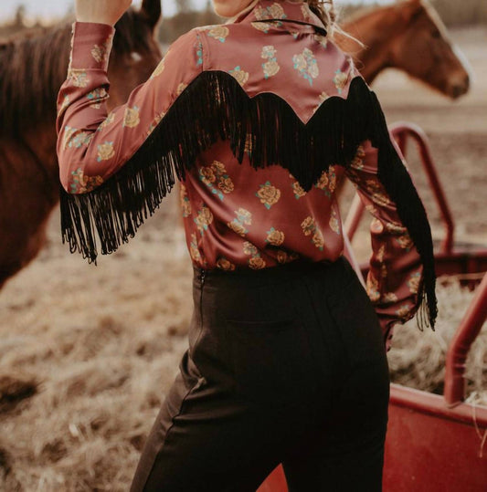 Panhandle - Rose Long Sleeve Snap Front Western Shirt