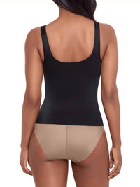 Miraclesuit Comfy Curves Shaping Tank Top in black - women's tank top - detail view