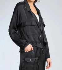 Lola & Sophie - Satin Cargo Jacket