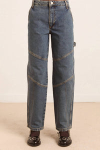 Damson Madder - Drew Mid-rise Wash Jeans