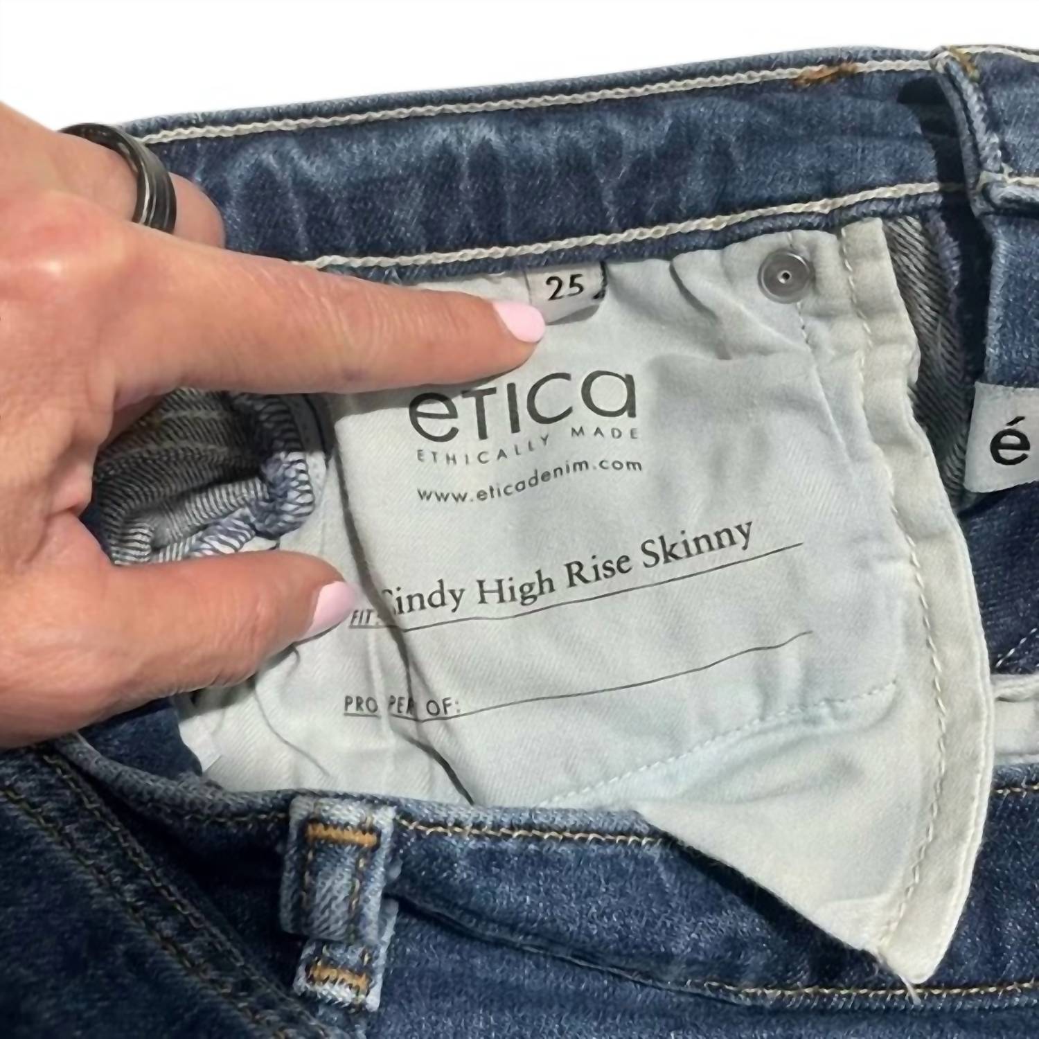 Etica - Cindy High Rise Skinny Denim Jean