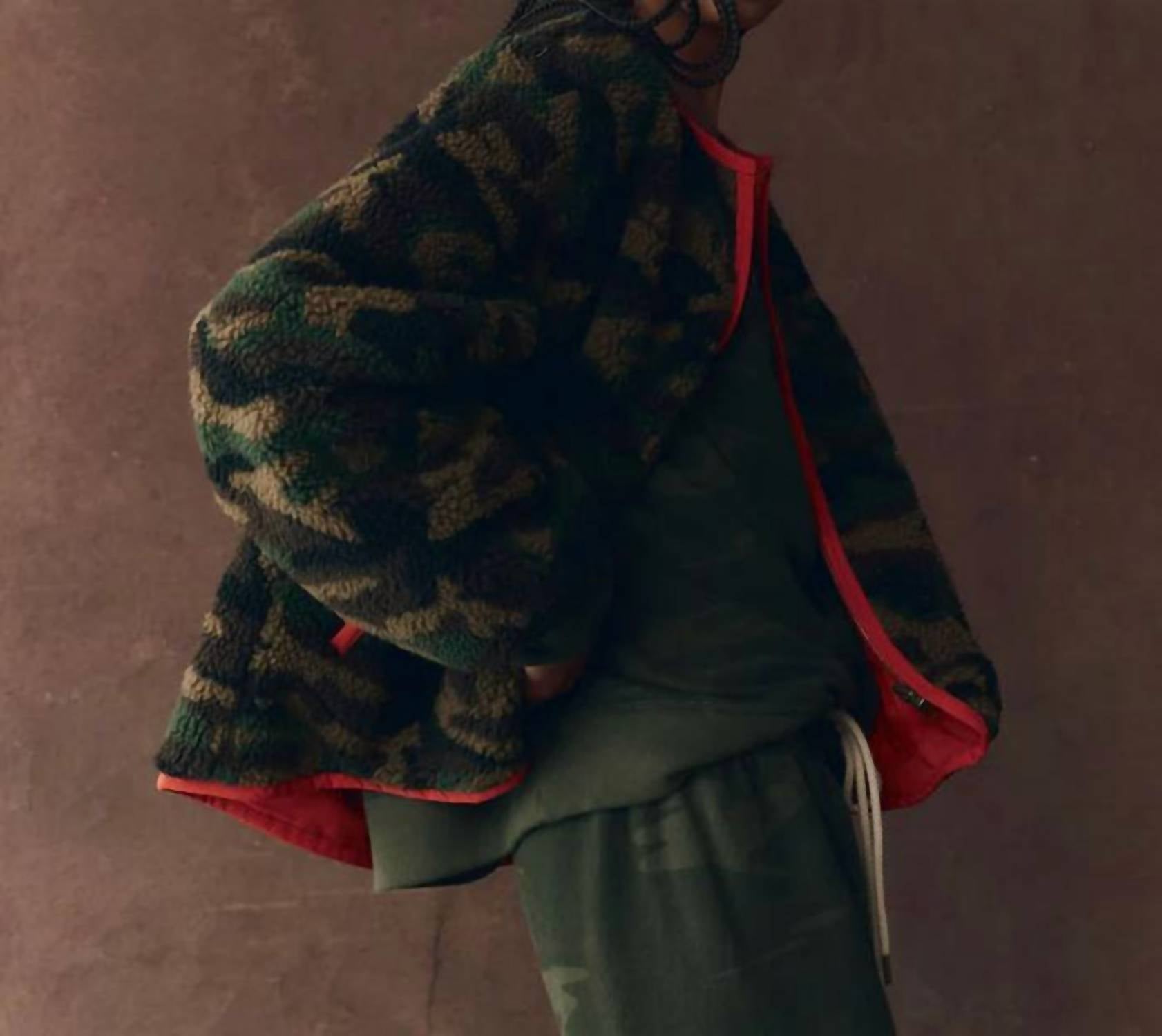 The Great. - Reversible Plush Bomber Jacket