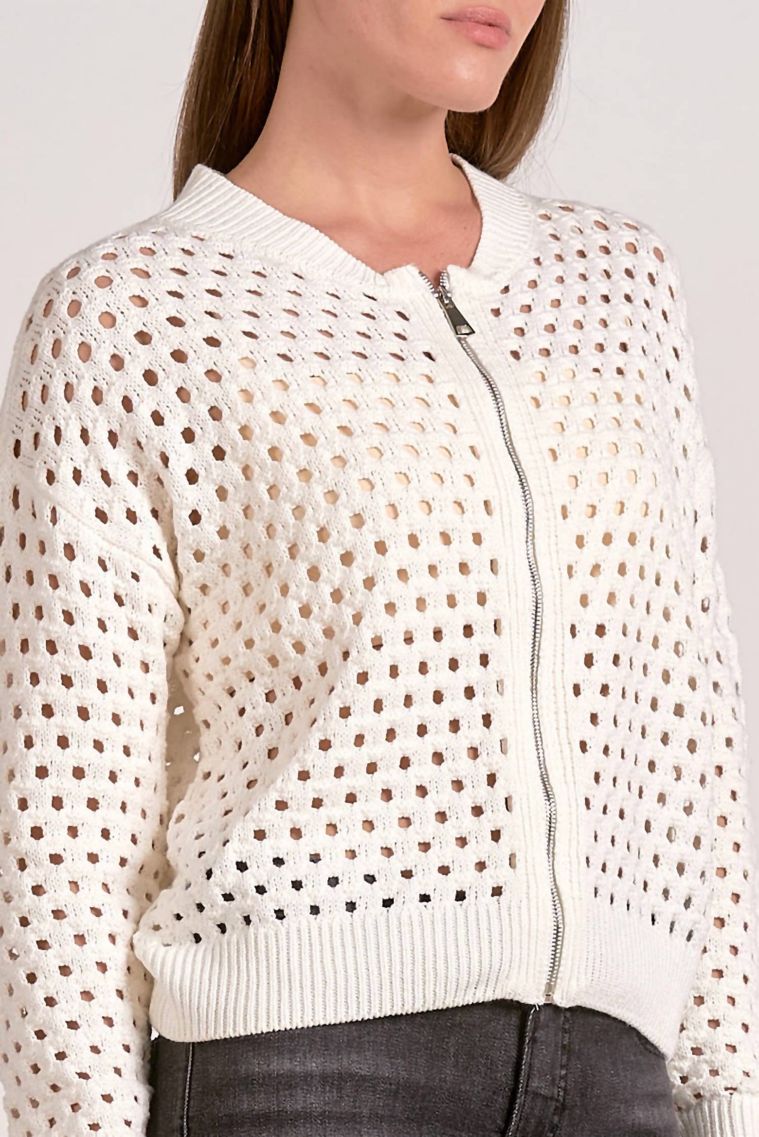 Elan - Aster Zip Cardigan