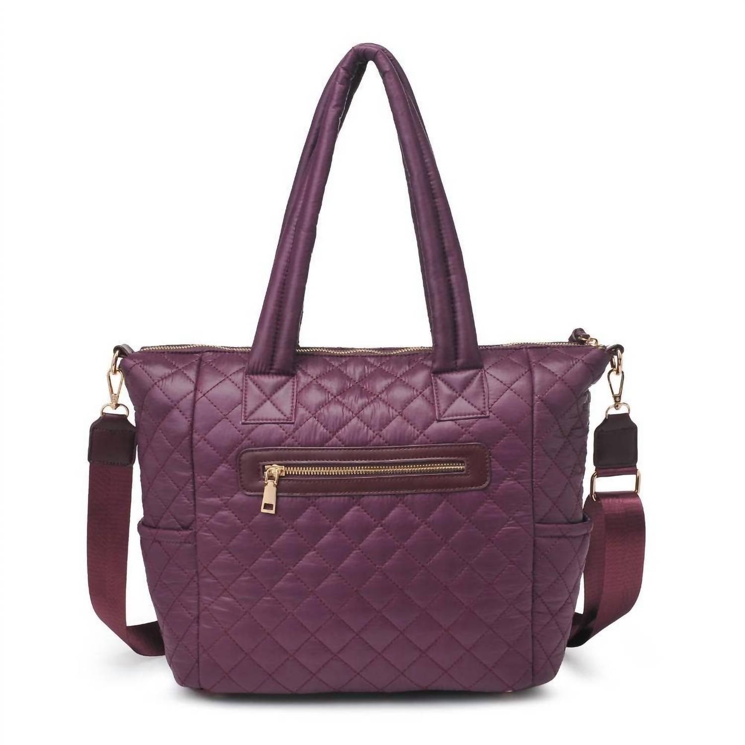 Urban Expressions - Women's Quilted Nylon Tote Bag