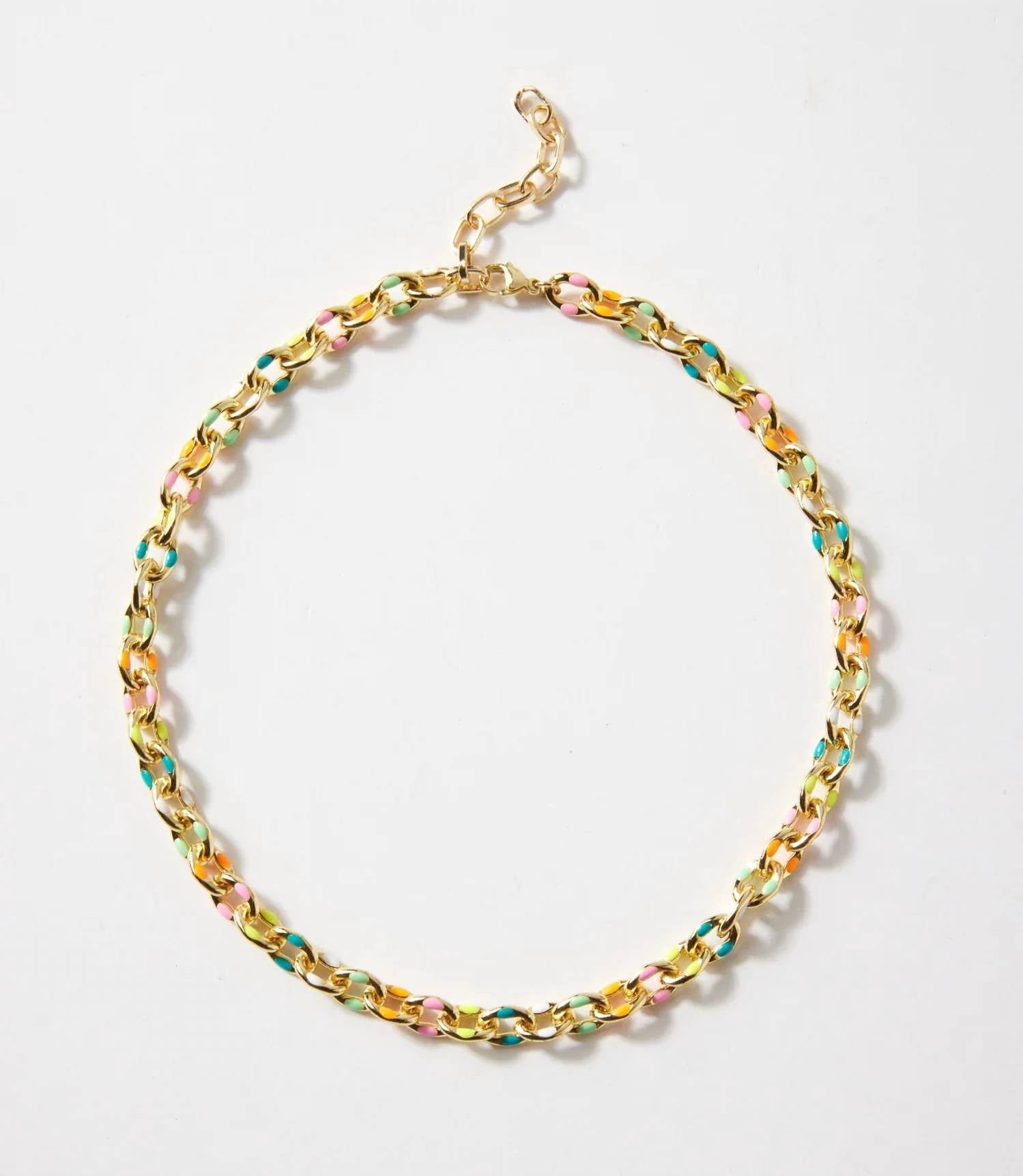 Marlyn Schiff - Women's Painted Link Necklace