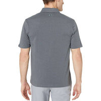 UNDER ARMOUR Charged Cotton Scramble Golf Polo Shirt Top - Plus in pitch gray - men's shirt - detail view