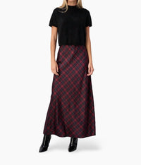 Cami NYC Aviva Maxi Skirt in tartan - women's skirt - detail view