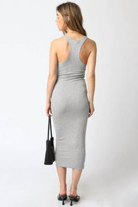Golden - Jezebel Ribbed Racerback Bodycon Dress
