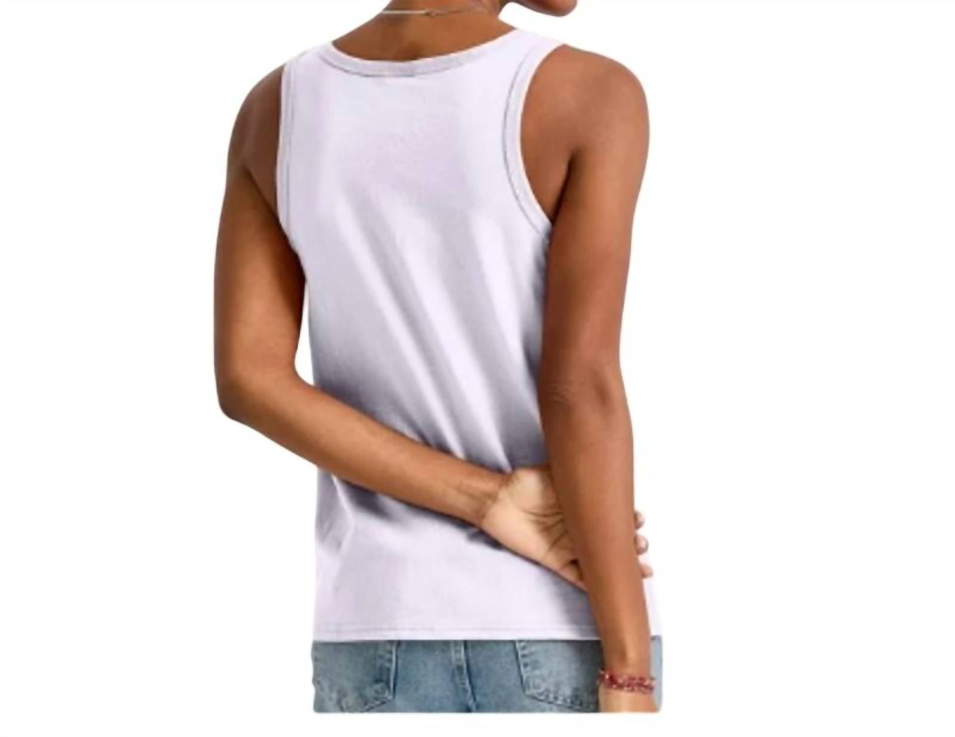 Hanes Women's Cotton Tank Tops - 4-Pack in blue navy black purple - women's tank top - view 6
