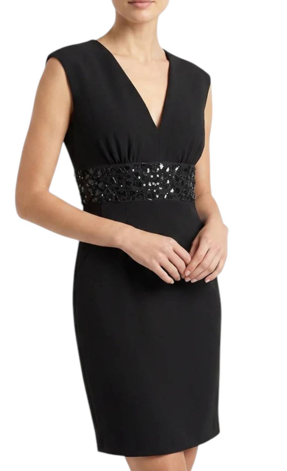 Single Dress - Mosaic Insert Mini Dress