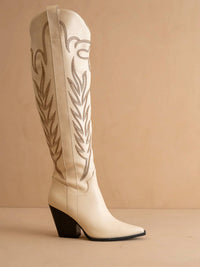 Oasis Society - Women's Wildflower Boots Knee High Cowboy Western Boot