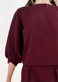 Bel Kazan Lyra Top in oxblood - women's shirt - view 5