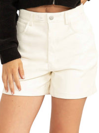 Hyfve - Leather High Waisted Shorts