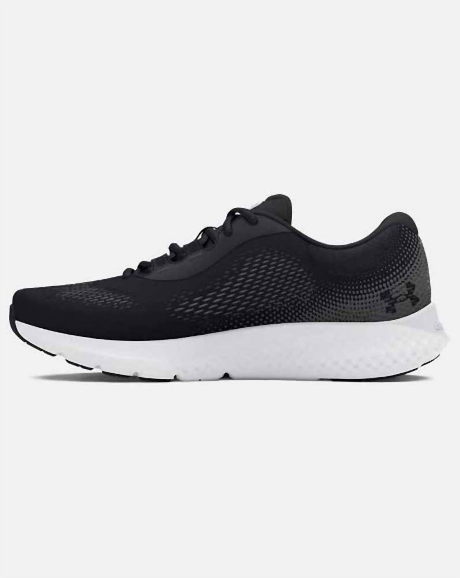 UNDER ARMOUR Men's Charged Rogue 4 Shoes in black white - men's shoe - alternate view