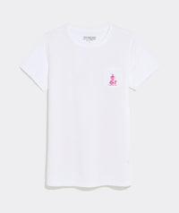 vineyard vines Women's Kentucky Derby Run For The Roses Scenic Short Sleeve Pocket Tee in white - women's t-shirt