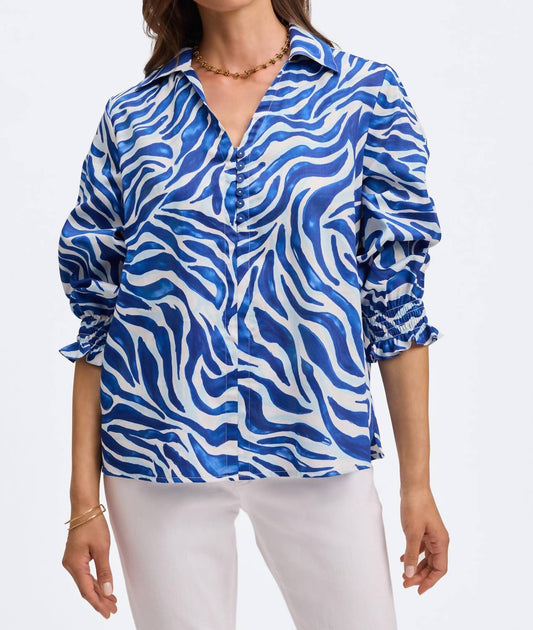 Foxcroft - Alexis 3/4 Sleeve Popover Shirt