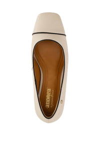 Andrea Women's Block Heel Pump in bone - women's heels - alternate view