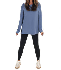 Spanx Airessentials Boatneck Tunic in rain - women's shirt - view 4