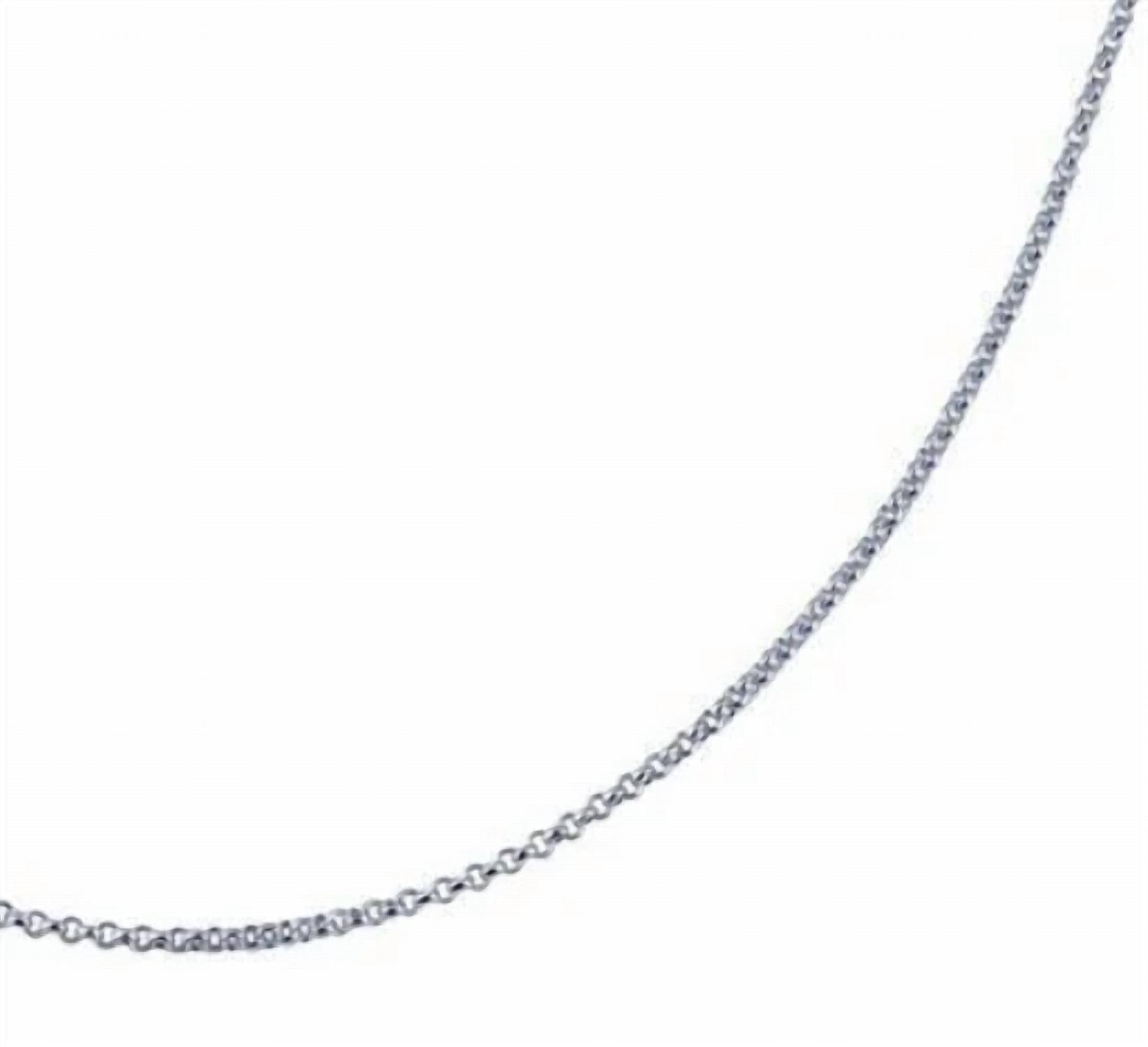 Lafonn Women's Classic Chain 20" Necklace in platinum bonded sterling silver - women's jewelry - detail view