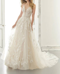 Morilee - Ana Plunging Neckline Wedding Dress