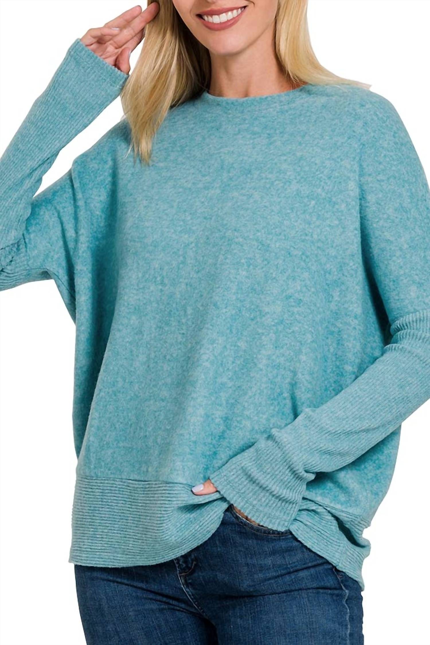 Vanilla Monkey - Soft Brushed Melange Dolman Sweater