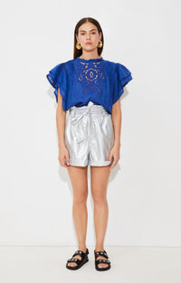 Suncoo Women's Benasi Shorts in grey - women's shorts - alternate view