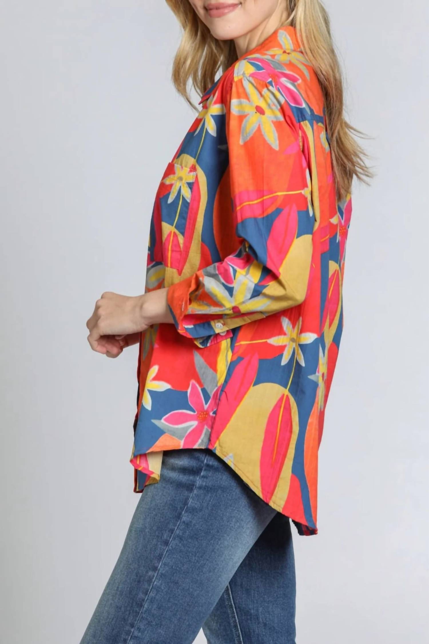 Apny - Boyfriend Button Up Shirt